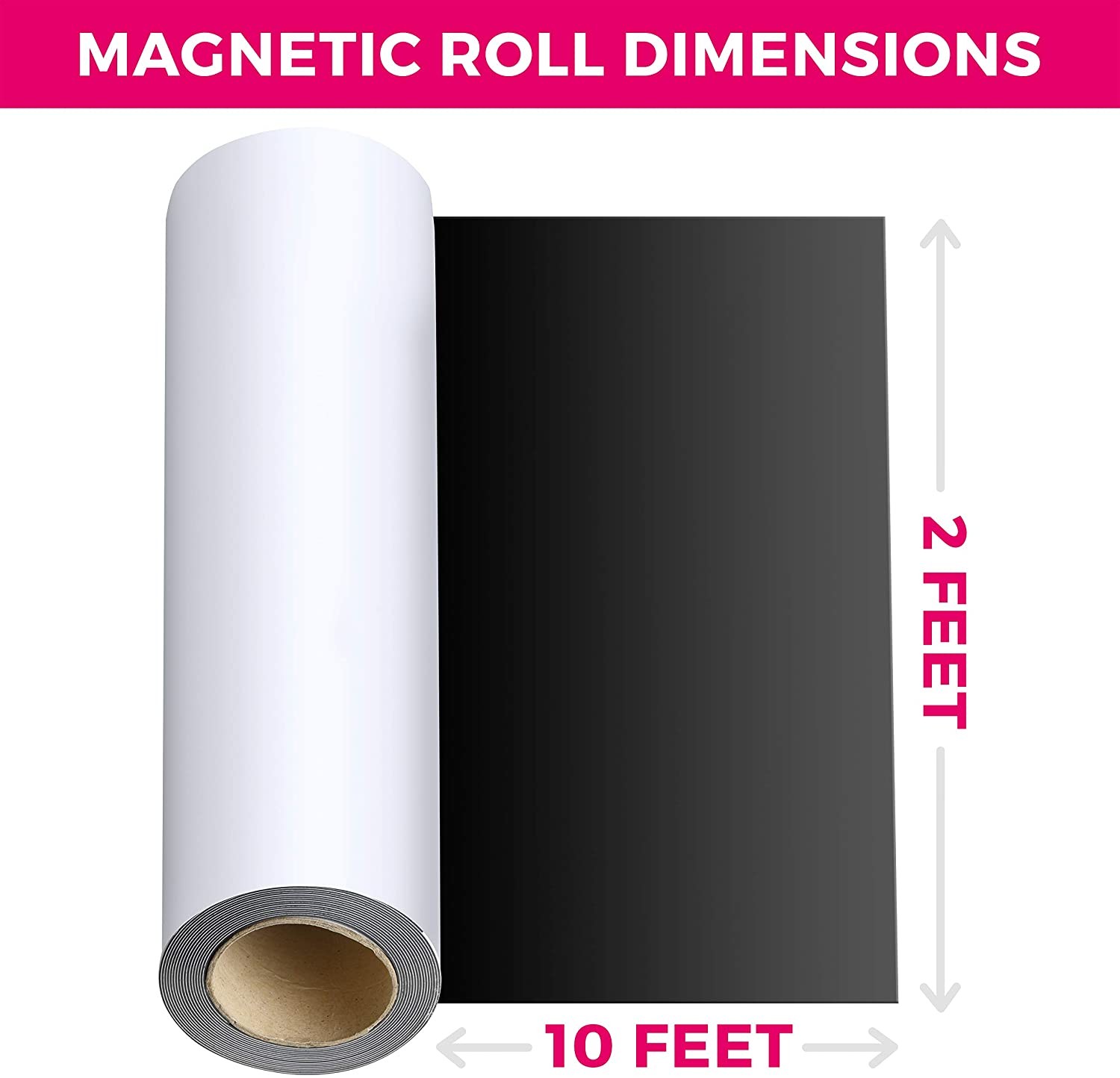 Black 10x24" Magnetic Car Door Signs Flexible Magnetic Material