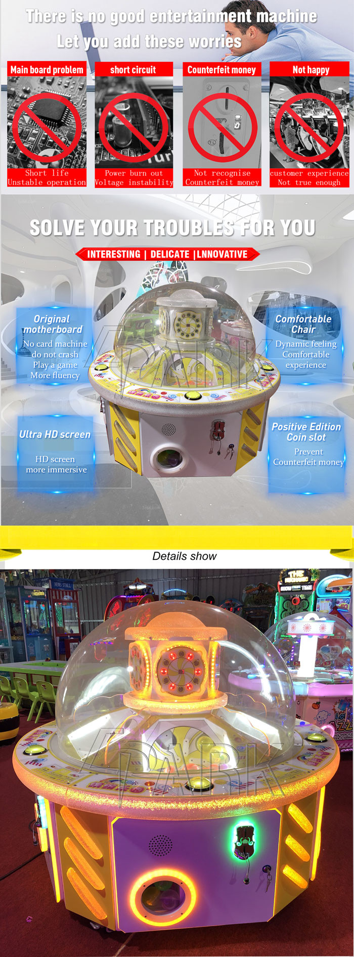 Carnival Game 4 Players Gumball Capsule Candy Vending Machine With Lcd Screen