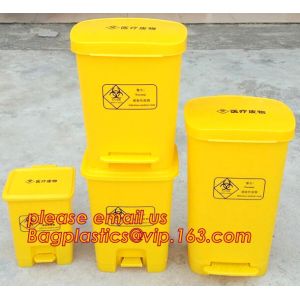 HDPE garbage bin with wheels and lid plastic trash bin, Kitchen accessories