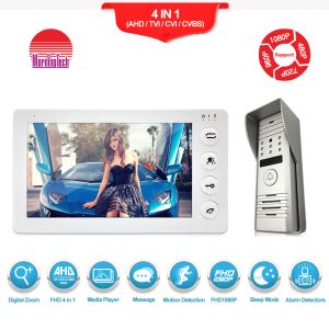 Morningtech 7 Inch manual Button Video Door Phone ,intercom door opening system