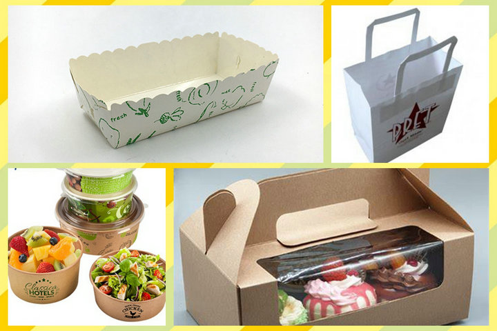 Eco - friendly 36'' PE Coating White & Brown Kraft Paper For Food Storage Pouch