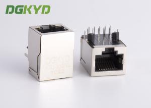  Panel Mount Single Port PoE RJ45 Ethernet Connector with 10/100base-T transformer Manufactures