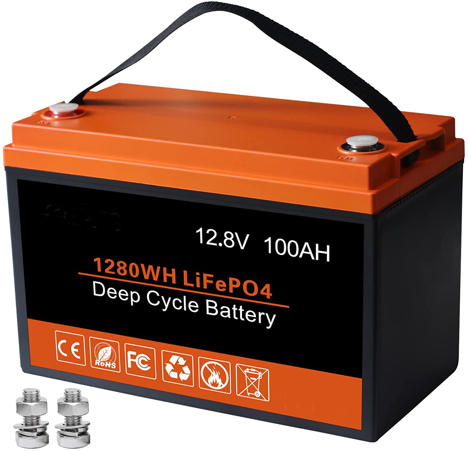 LFP Solar Energy Storage Battery 100AH 12V Rechargeable Lithium Battery BMS