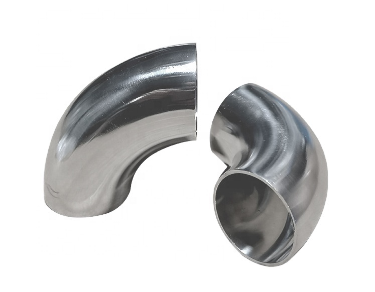 Customized Support Round 304 Stainless Steel 90 Degree Welding Bend Elbow Stocked for Immediate Delivery