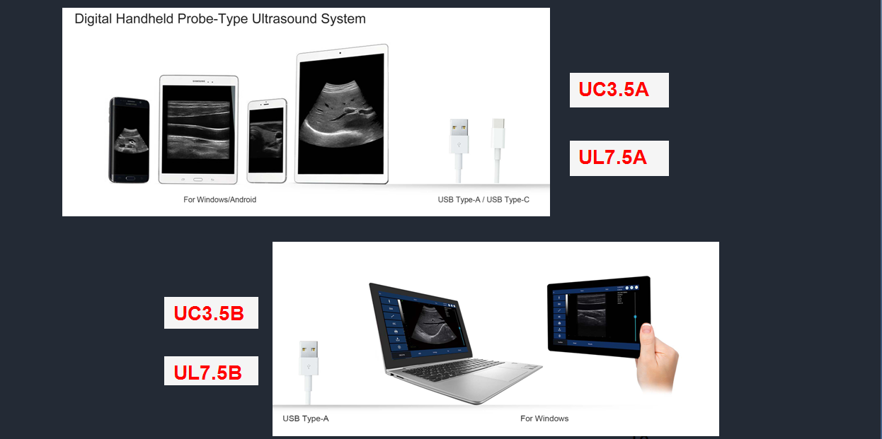 Laptop USB convexl Ultrasound Transducer With USB Interface for mylab ultrasound system
