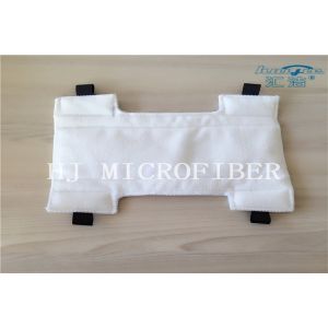 White Color Microfiber Magic Mop Replacement Pads With Loops And Elastic Flex