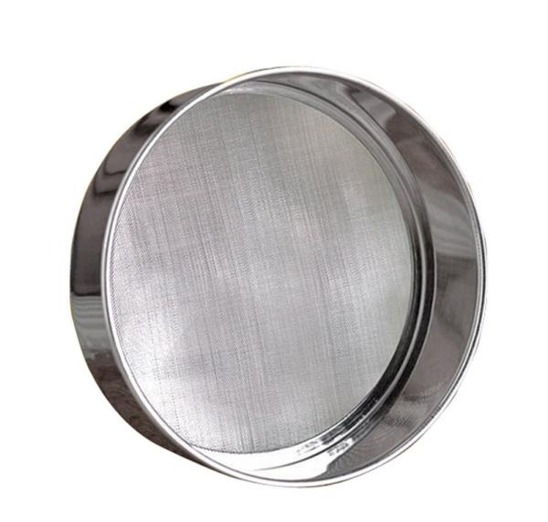 100 150 200 400 600 Micron Wire Mesh Strainer , Stainless Steel Flour Sieve