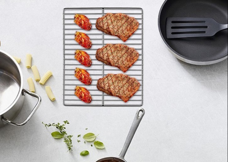 Bbq 304 Stainless Steel Grill Mesh Grate Grid Wire Rack Outdoor Picnic Tool
