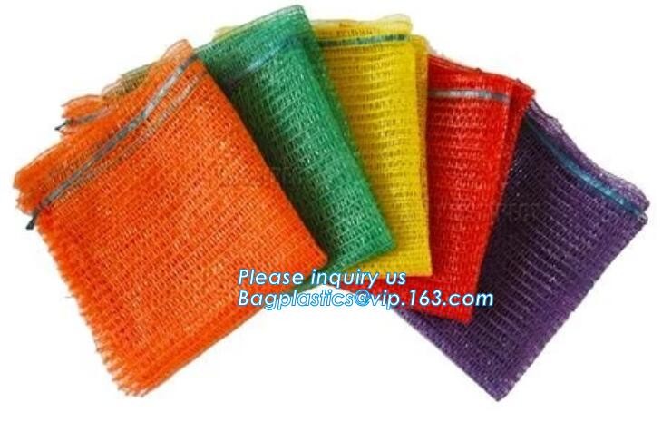 Reusable Solid Shopping Bag String Grocery Bag Shopper Cotton Tote Mesh Net Woven Portable Durable Shopping, BAGEASE