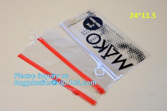 k Zipper Slider Bags Heavy Duty, MultiFunctional clear zipper slider pvc bikini packing swimming bag, frosted swim