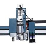 Blue Frame and Silver Case Hot 1625 Automatic Fabric Feeding CNC Digital Cutter