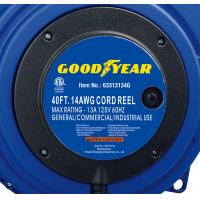 40ft Triple Tap Heavy Duty Extension Cord Reel Goodyear Hose Reel With LED for sale