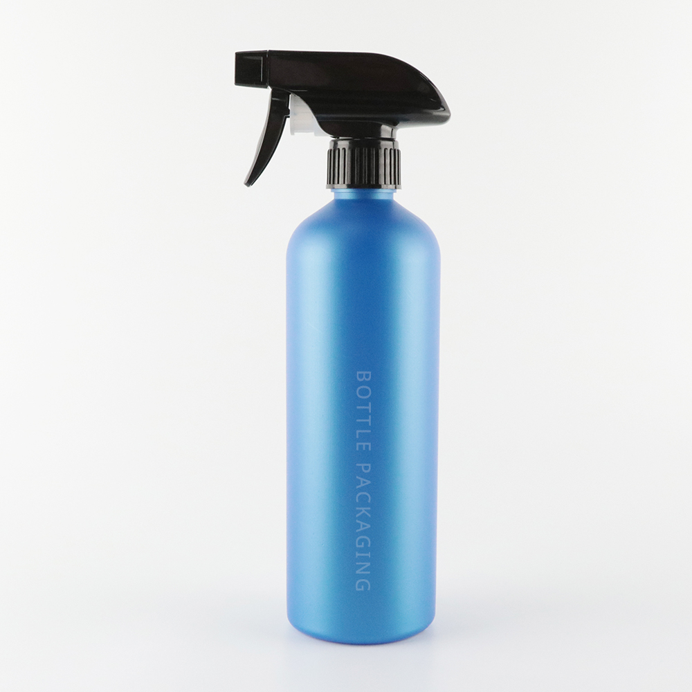 Water Liquid Sanitizer Spray Bottle PET Trigger Round Transparent Bottle Room Cleaning 300ml