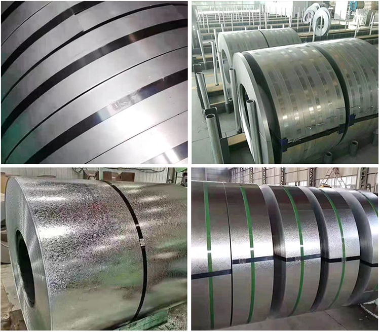 Precision Engineering Full Hard DX51d Z140 Galvanized Steel Strips 0.12-0.2 mm Thickness 700-900MM Width ASTM Q195 Standard