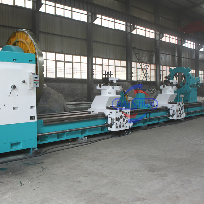 Conventional Horizontal Lathe Large Heavy Duty Steel Shaft Turning Work