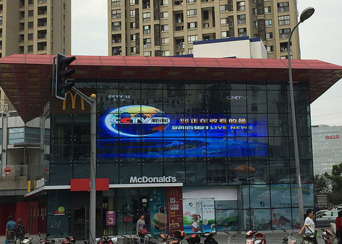 P3.91-7.81 Transparent AVOE LED Display For Building Glass Wall Lightweight for American market