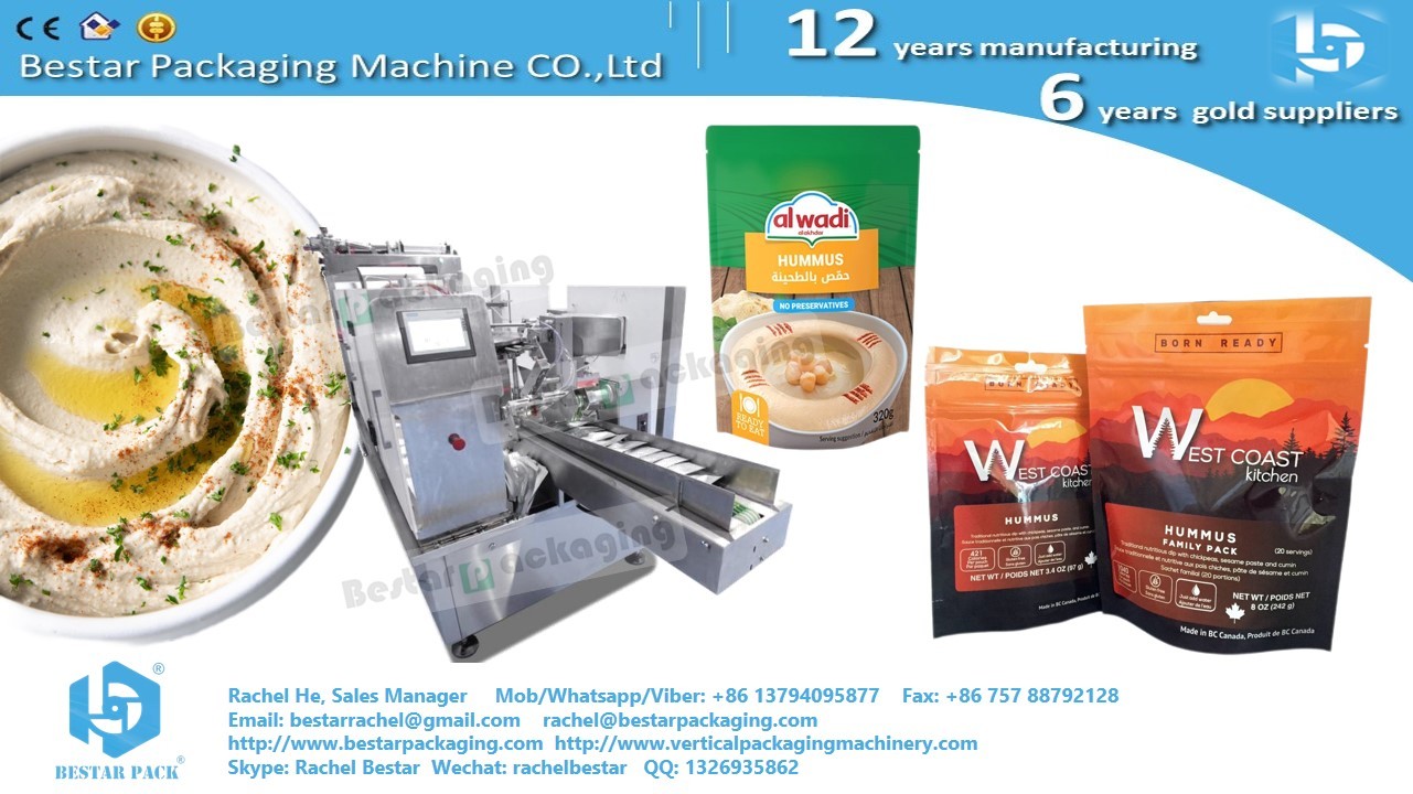Bestar doypack machine for zipper bag with two rotor pumps and 8 working station