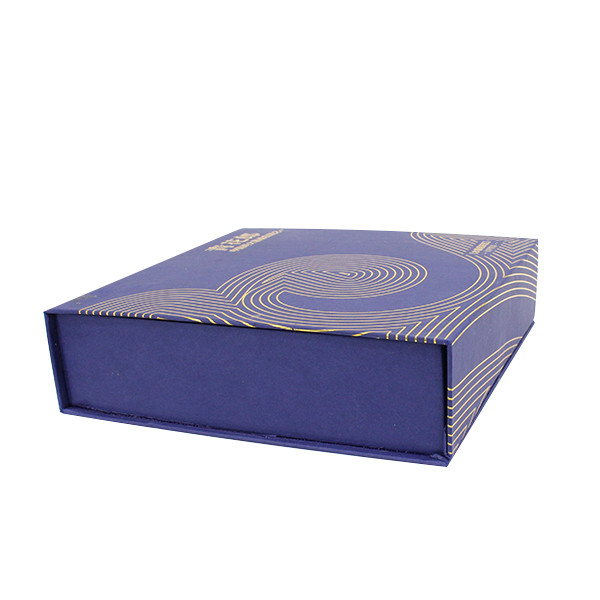 Luxury Chinese Blue Eyelash Packing Box With Hot Stamping Printing