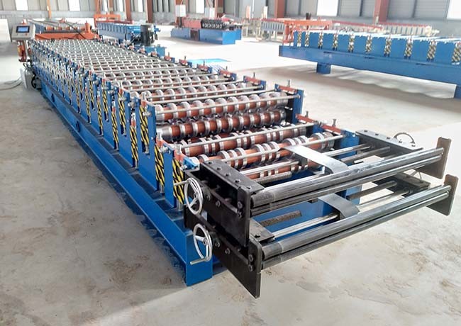 Easy Installation Double Layer Roll Forming Machine Material Expand Width 1250mm