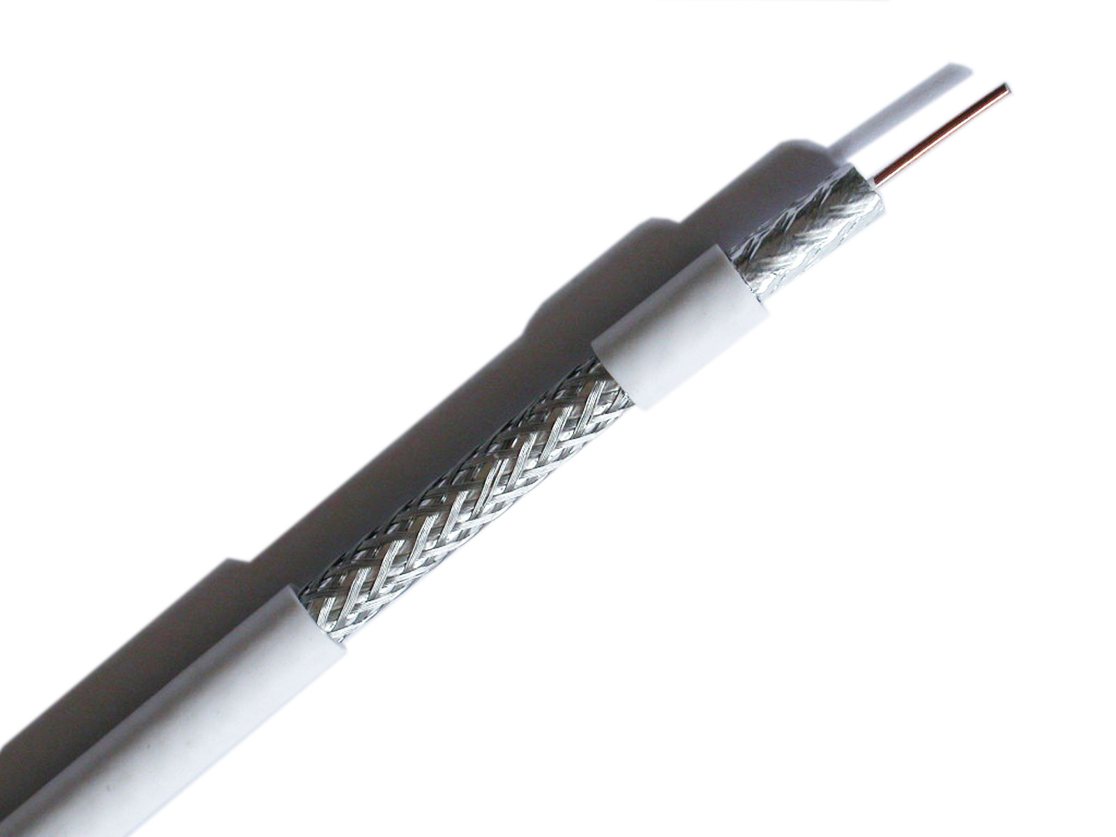 Economy RG6 CATV Coaxial Cable18 AWG CCS 40% Aluminum Braiding for Satellite TV