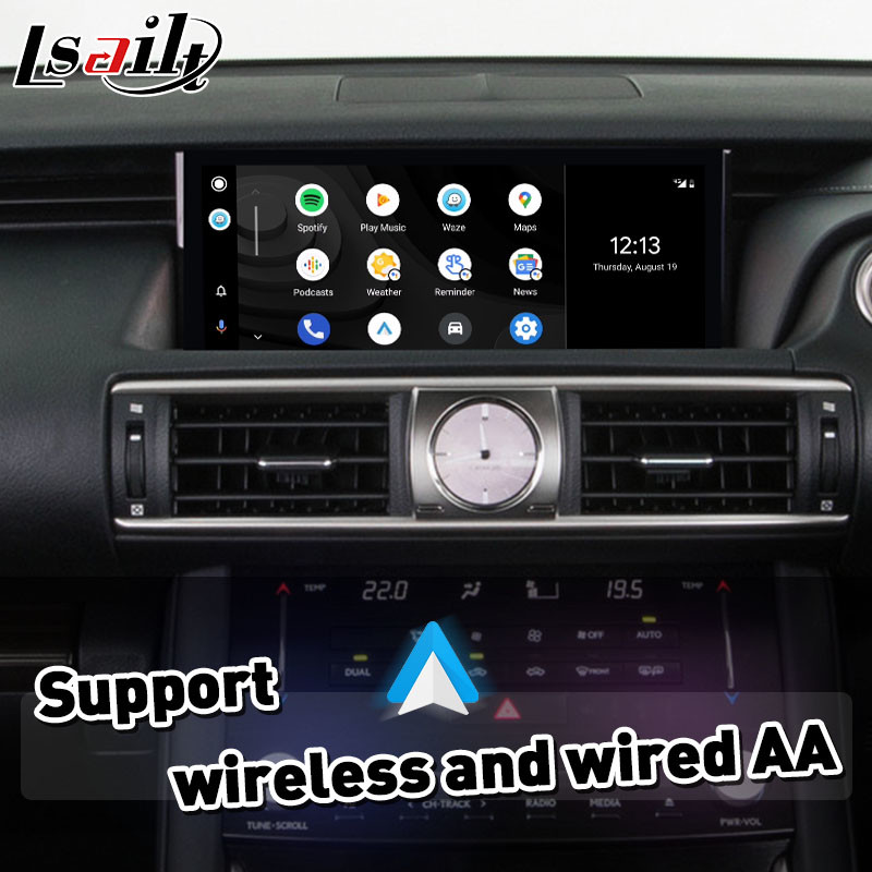 Wireless Android Auto Carplay Interface For Lexus IS200T IS300H IS350 F Sport IS 200T Mouse Control 2017-2020