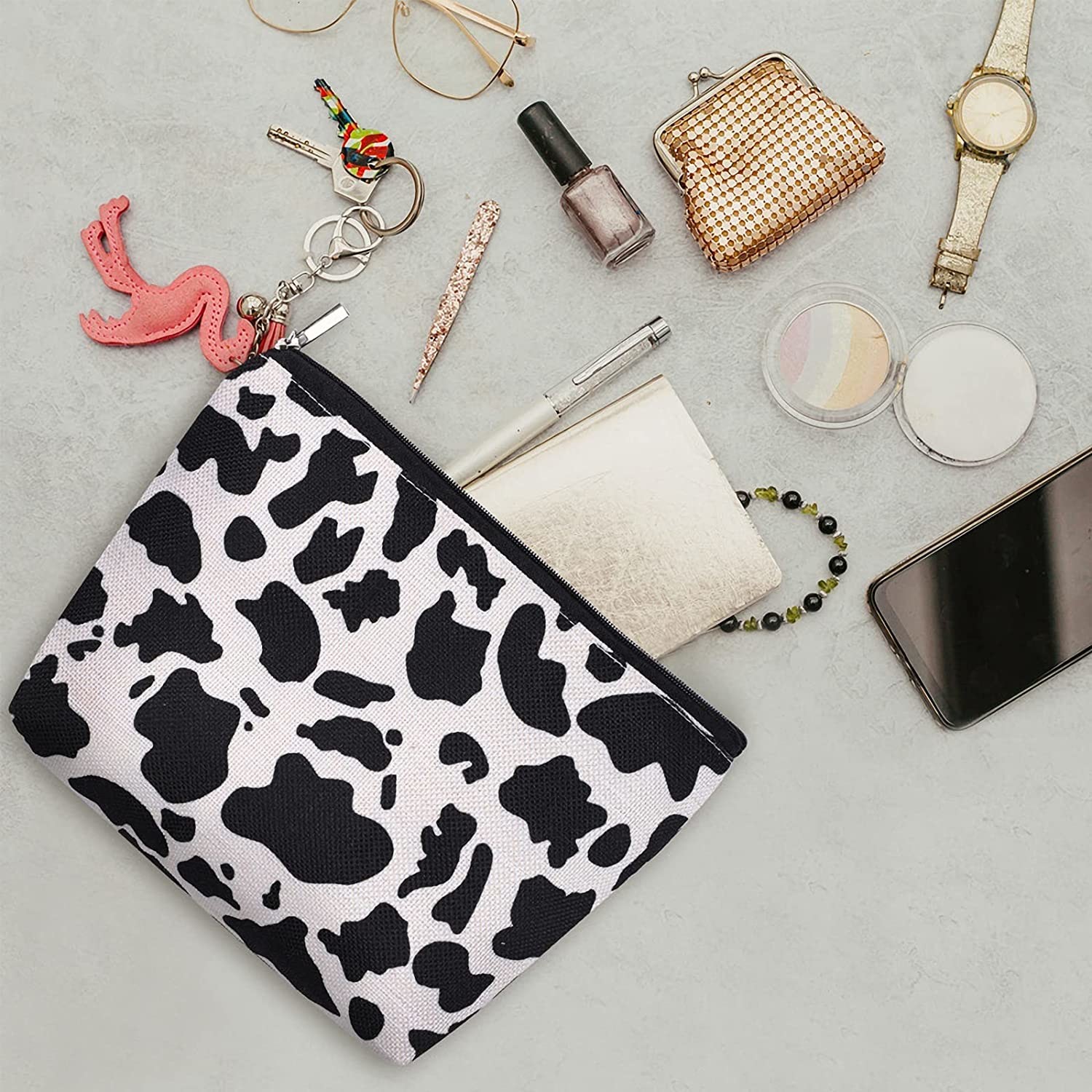Dishy Makeup Bag for Women Cosmetic Toiletry Bag Waterproof Small Travel Toiletries Bags