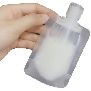 30ml 50ml 100ml Travel Clear Makeup Pouch Plastic Toiletry Containers Refillable