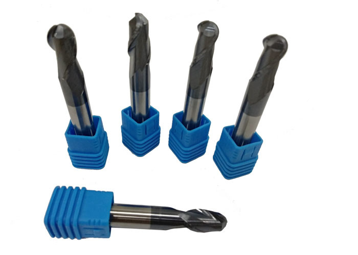 Metric Inch Tungsten Carbide End Mill For HRC 65 Steel Processing Heat Resistant