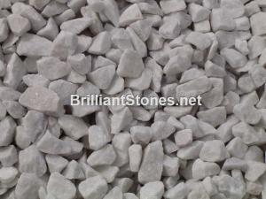 China Natural Snow White Marble Gravel, Unpolished, Crushed, Different sizes, Widely For Garden on sale