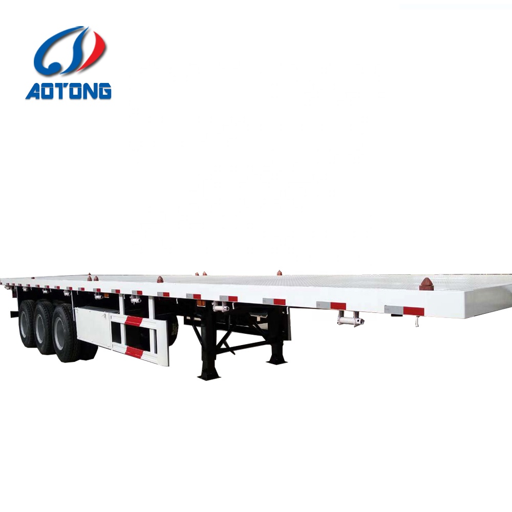 30 Years of Exporting 3 Axle 4 Axle Flat Bed Truck Semi Trailer from ISO9001 Certified
