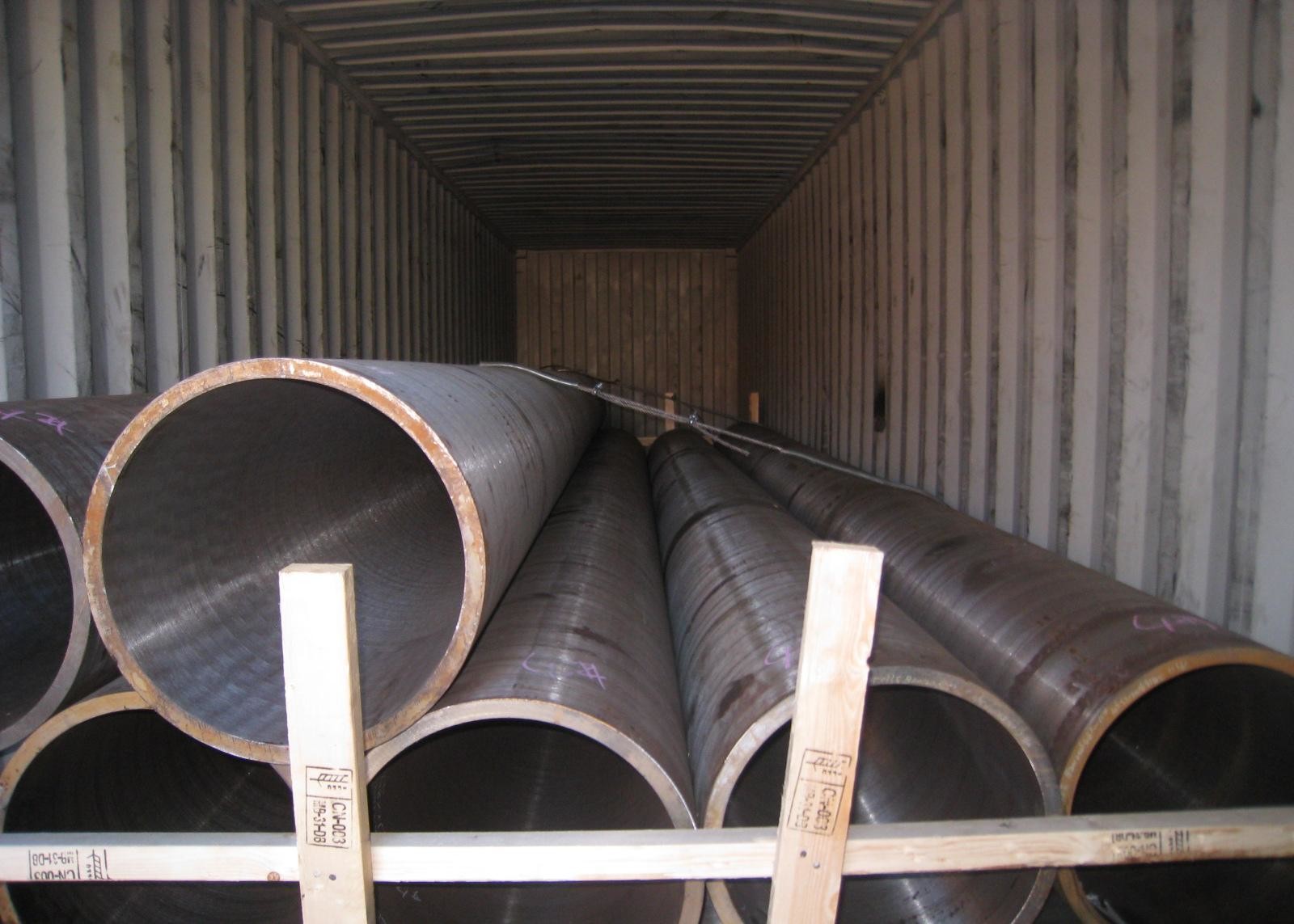 Round Hot Rolled Seamless Steel Tube 56'' Large Caliber Heavy Thickness For Boiler
