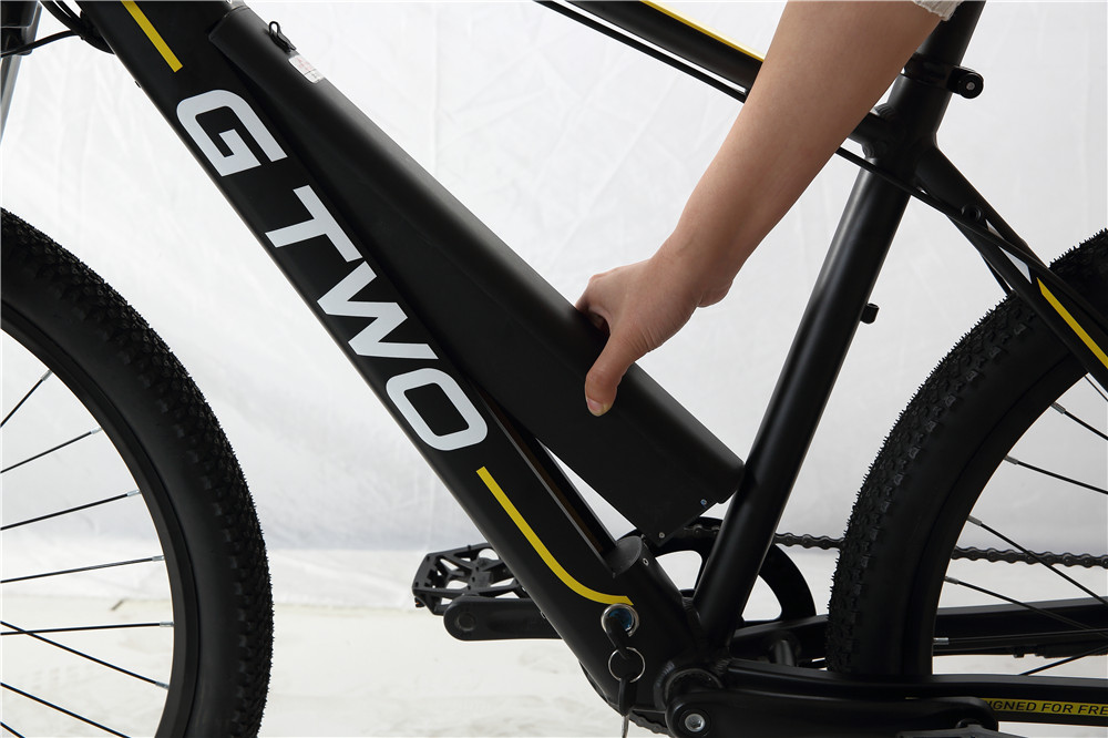 26 Inch Retro Electric Bicycle 48V 10AH Integrated Battery Shimano 7 Speed Derailleur