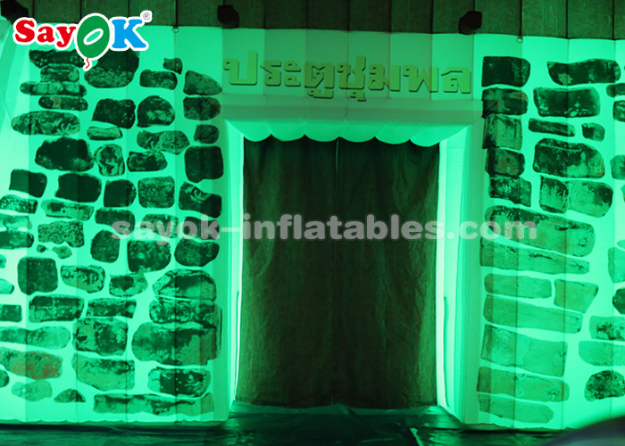 ROHS Custom Inflatable Products , Commercial LED Inflatable Rock Wall For Outdoor Display