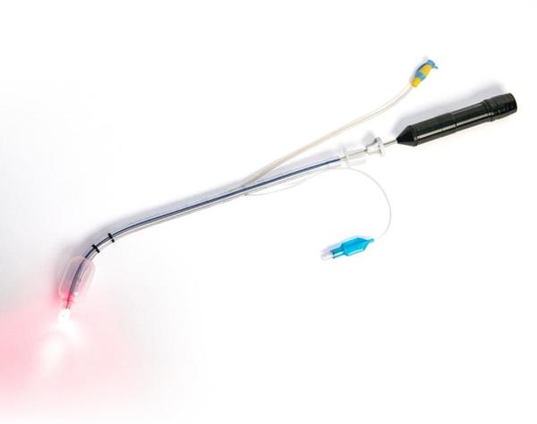 Red Light Rigid Stylet Steel Video Nasopharyngoscope with Handle Usableness