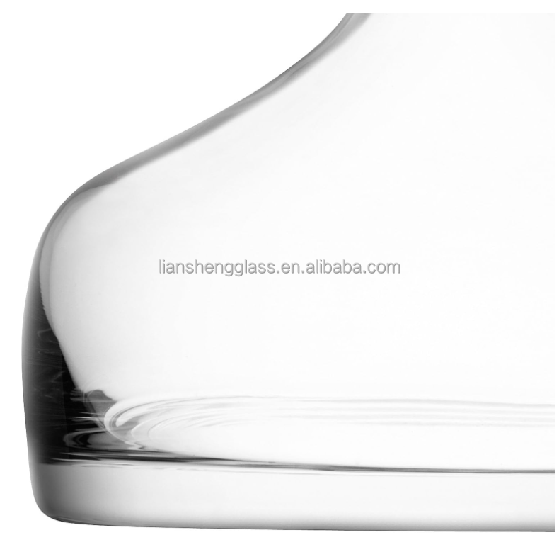 Rubber Stopper Sealing Type 750ml Clear Glass Bar Decanter for Whisky and Gin Bottle