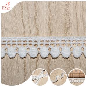  Sustainable Crochet White Polyester Lace Trimmings Ribbon 1.3cm For Girl