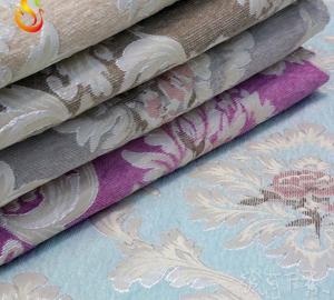  Eco Friendly Jacquard Sofa Fabric Brocade White Cotton Jacquard Fabric Manufactures
