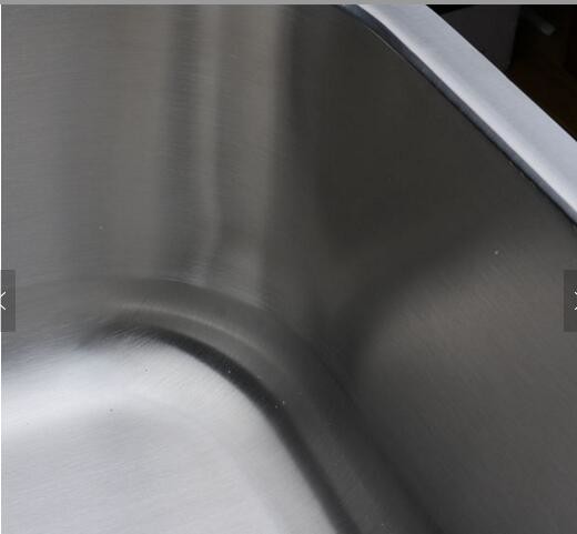 Pressed kitchen sinks with single bowl undermount kitchen sink with SUS304 and silver color