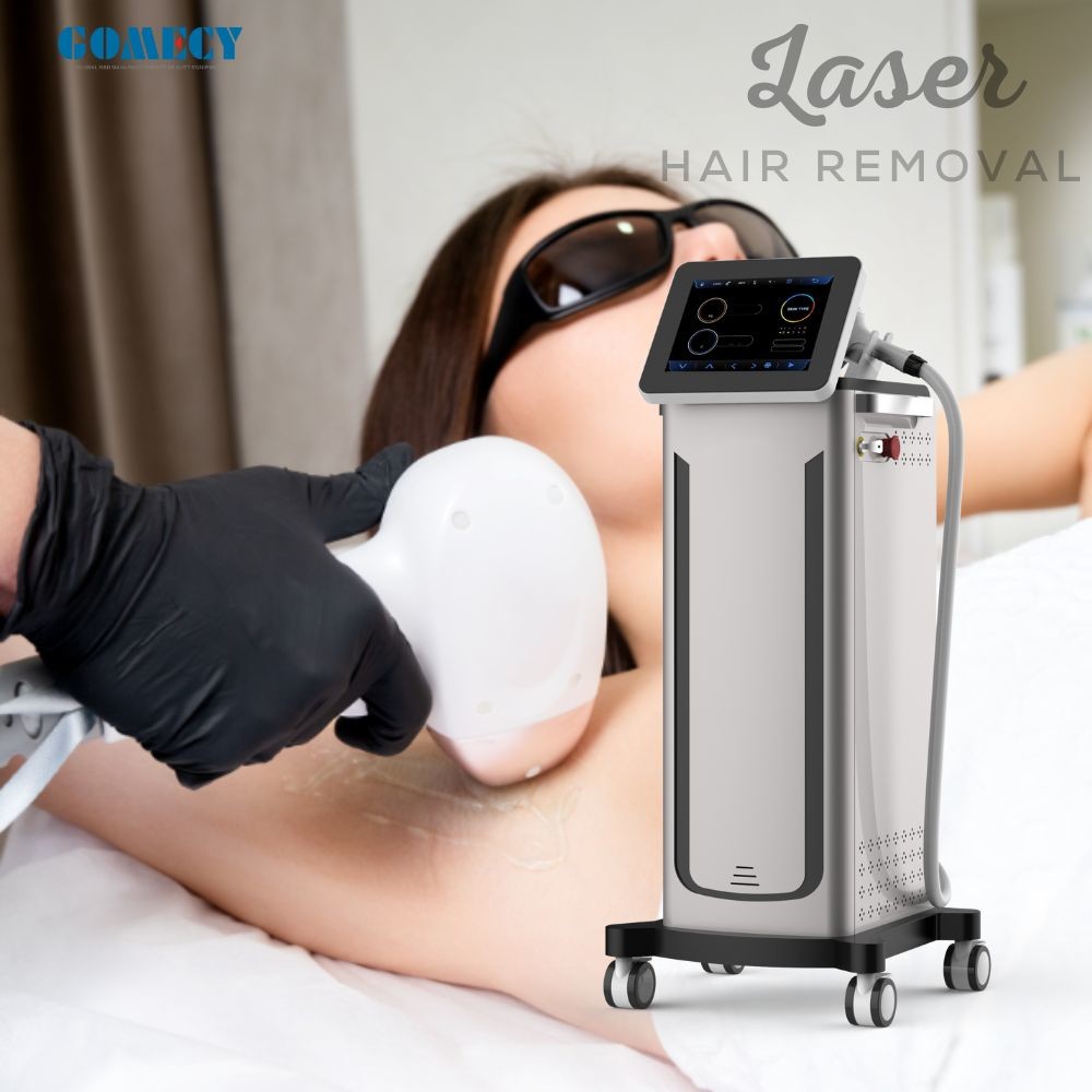 Powerful 4 Wavelength Alexandrite Laser Hair Removal Device With 5-400ms Pulse Width