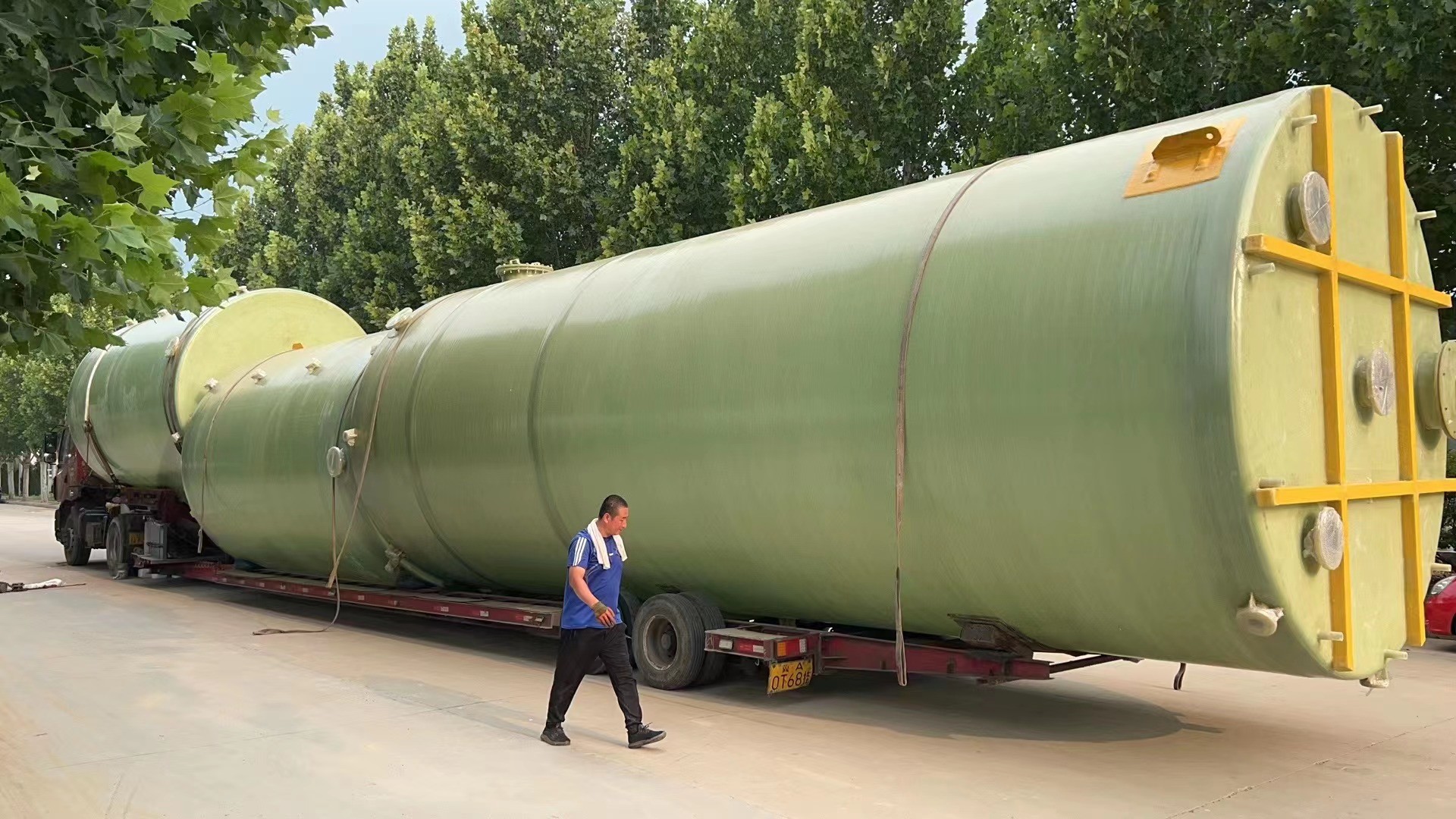 Industrial Chemical Resistance Frp Storage Tank For Water Purification