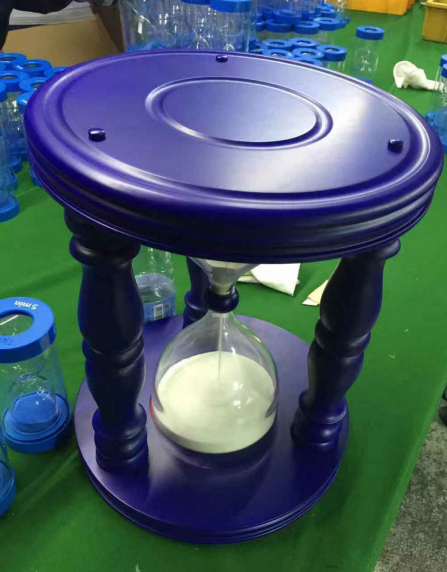 8 Hour Sand Timer Hourglass Stool Wood Color Customized ODM