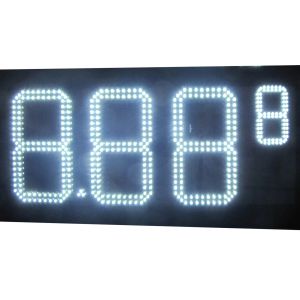 8.889 Inch Led Gas Sign With 3g Rf Tcp Ip System Connectivity Ip65 Waterproof