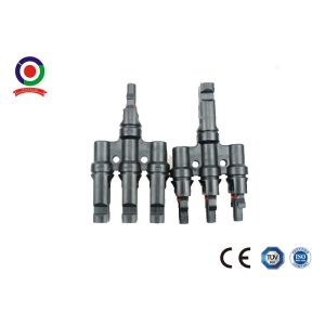 China 3 To 1  Branch Connector , Waterproof  T Connector For Solar PV System on sale