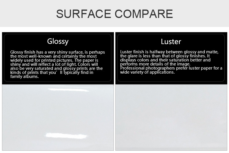 Resin Coated RC Proofing Paper 200gsm Luster Waterproof For Waterbased Inks