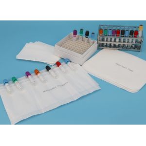 China Customized Size Absorbent Pouches And Sheets For Transporting 7-Tube Lab Specimens on sale