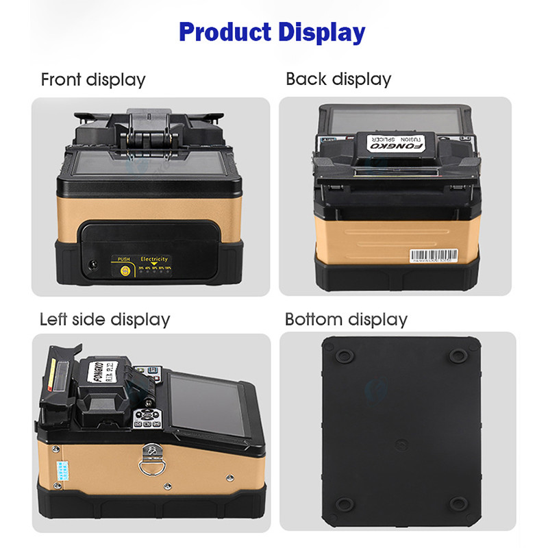 TFT Color LCD Display Fiber Optic Splicer , FONGKO Fiber Optic Splicing Machine