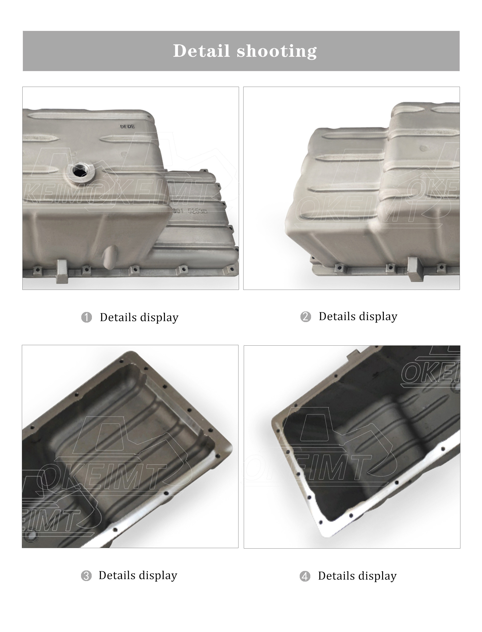 Excavator Engine Parts DE08-Xl Oil Pan For Construction Machinery Daewoo