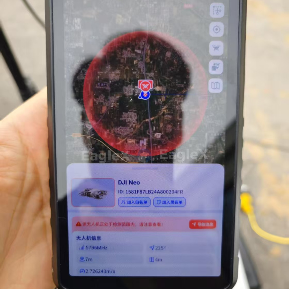 FPV Handheld Drone Detector 4KM 4000M Long Range Distance Mobile Portable DJI UAV AUTEL Detection Passive Detector De Drones