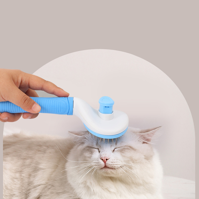 Pet Hair Remover Comb Portable Self Cleaning Slicker Brush Cats Dogs Reusable