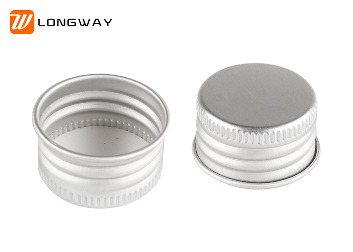 Small Matte Silver Plastic Cosmetic Bottles With Aluminum Cap OEM Acceptable